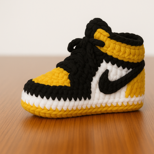 AJ1 “Yellow Toe” Style Knitties