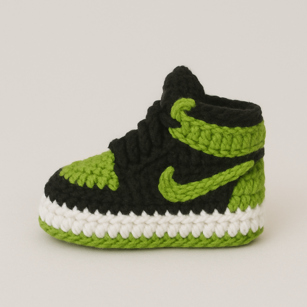 AJ1 “Black/Green” Style Knitties