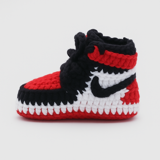 AJ1 “Bred Toe” Style Knitties