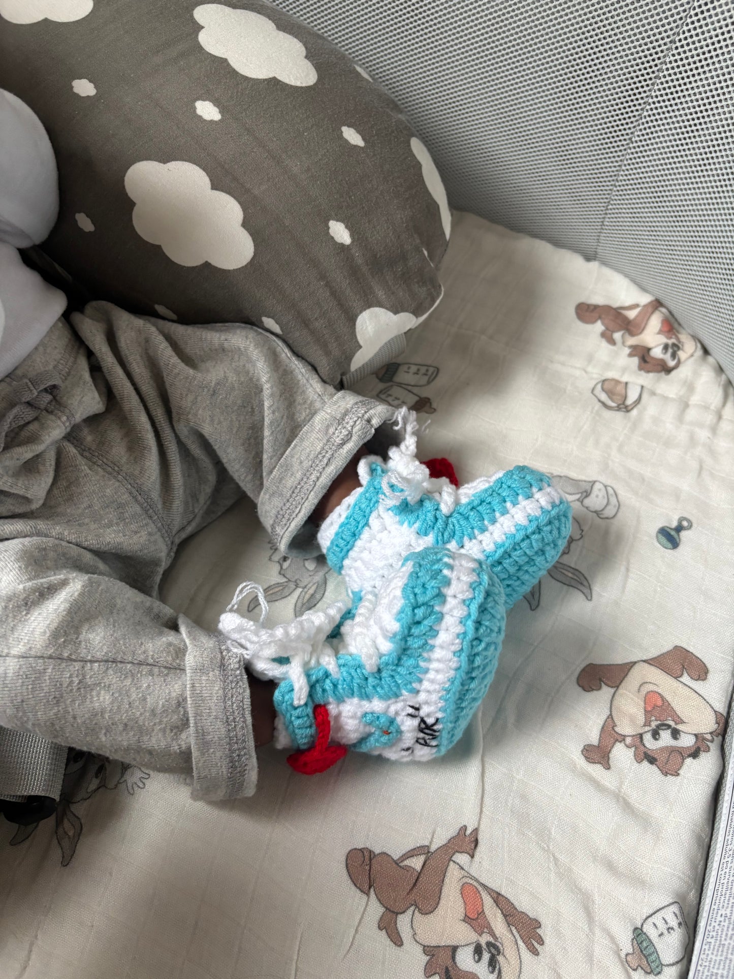 AJ1 “Off-White UNC” Style Knitties